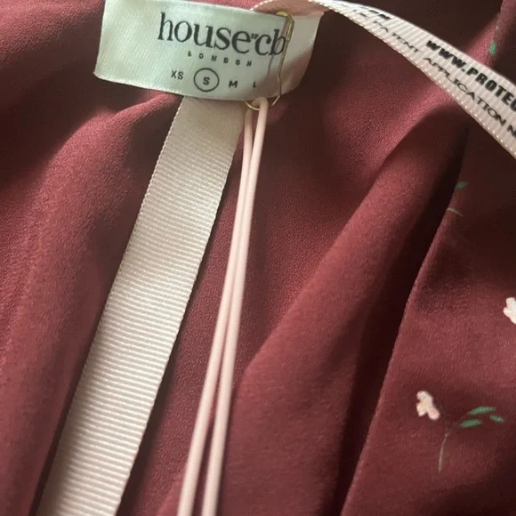 Elegant Burgundy Floral Wrap Dress